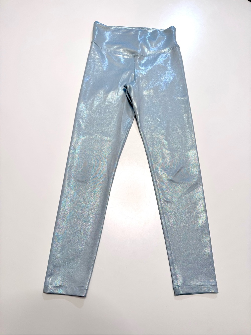 The Children’s Place Girls’ High Shine Leggings, Frosty Mint, size M (7-8)